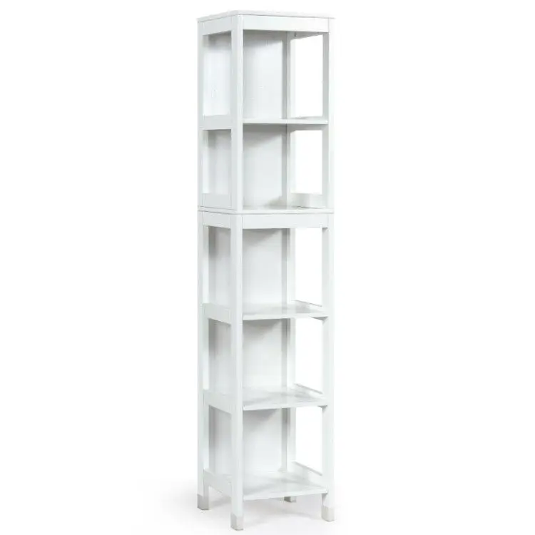 

5-Tier Multifunctional Bathroom Floor Cabine Storage with 2 Drawers