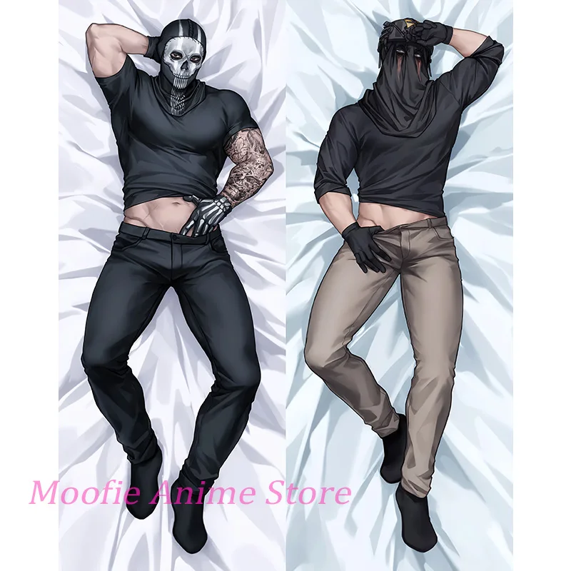 Anime Body Pillowcase COD Ghost Soap Kongi Dakimakura Life-Size Double-Sided Print 2WAY Pillow Cover