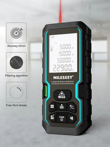 MILESEEY S6 metro a nastro Laser 40M 60M 80M 100M telemetro Laser IP54 righello elettronico utile strumento di misurazione