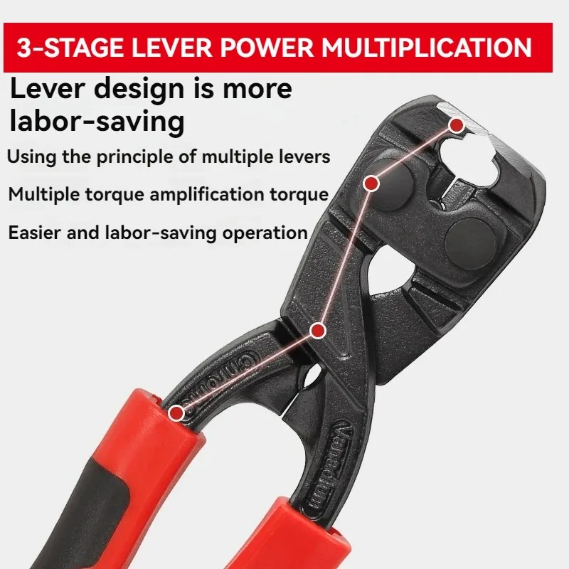 كماشة القطع العلوية قطع قوية أسلاك الفولاذ سلك الحديد مسمار شقة رئيس مسمار استخراج كماشة كماشة القطع الصف الصناعي #3