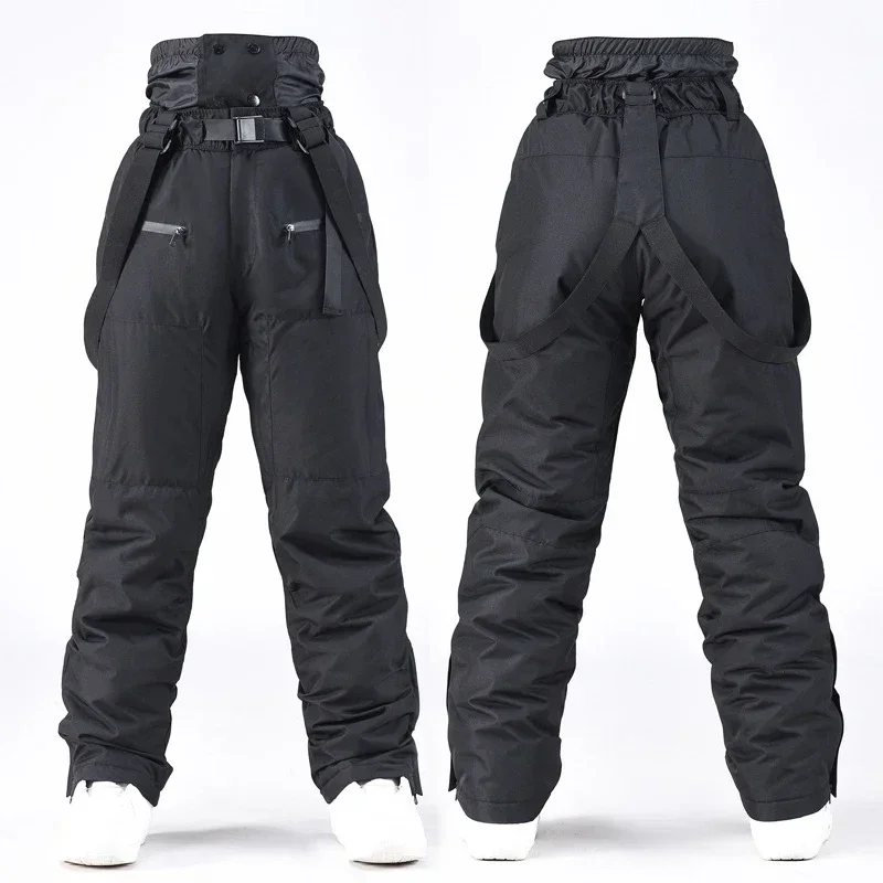 

2024 New Windproof Female Alpine Overalls Outdoor Sport Mountain Man Snow Bib Trousers Costumes Waterproof Warm Women Ski Pants