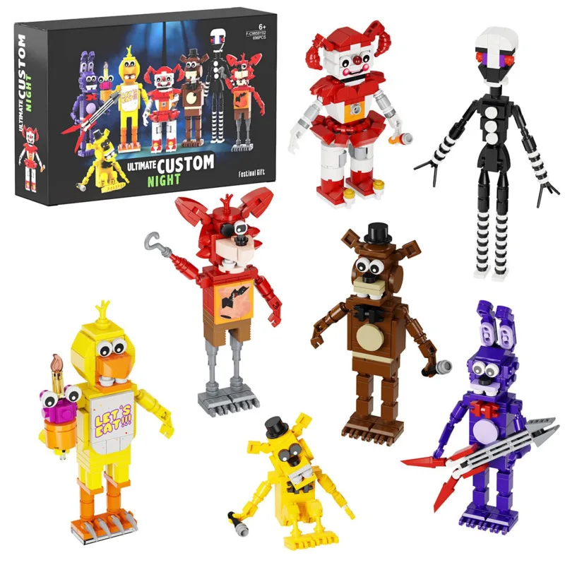 

New Game Ultimate Custom Night Building Block Model Toy Character Ornaments Collection Building Block Model Toy For Kid Gift