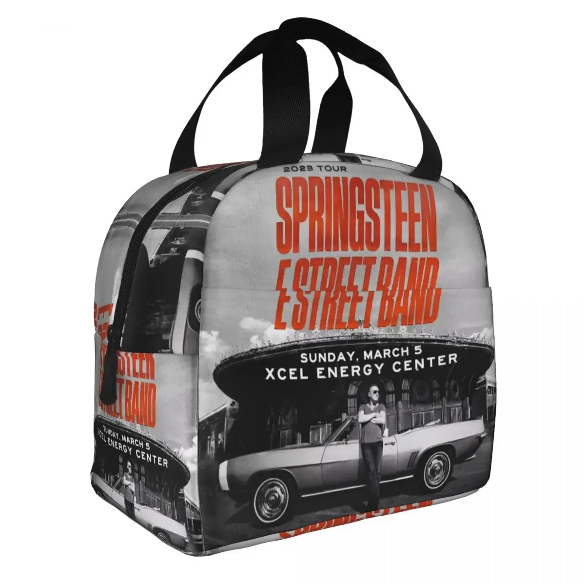 Bruce The E Street Band Springsteen Thunder Road Insulated Lunch Bag Thermal Bag Meal Container Lunch Box Tote Food Handbags