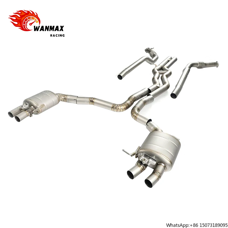 

High Quality 304SS Valved Sport Exhaust System Exhaust Pipe for RS6 RS7 C8 Valvetronic Catback Exhaust System