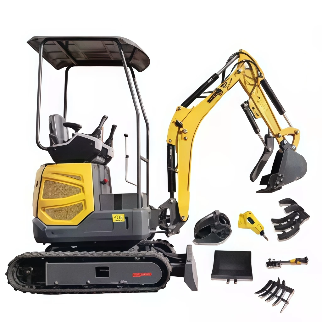 Mini Excavator 1.5 ton 1.8 ton Customized Free Shipping Multi-function Kubota Engine Digger Small Crawler Farm Excavators Home