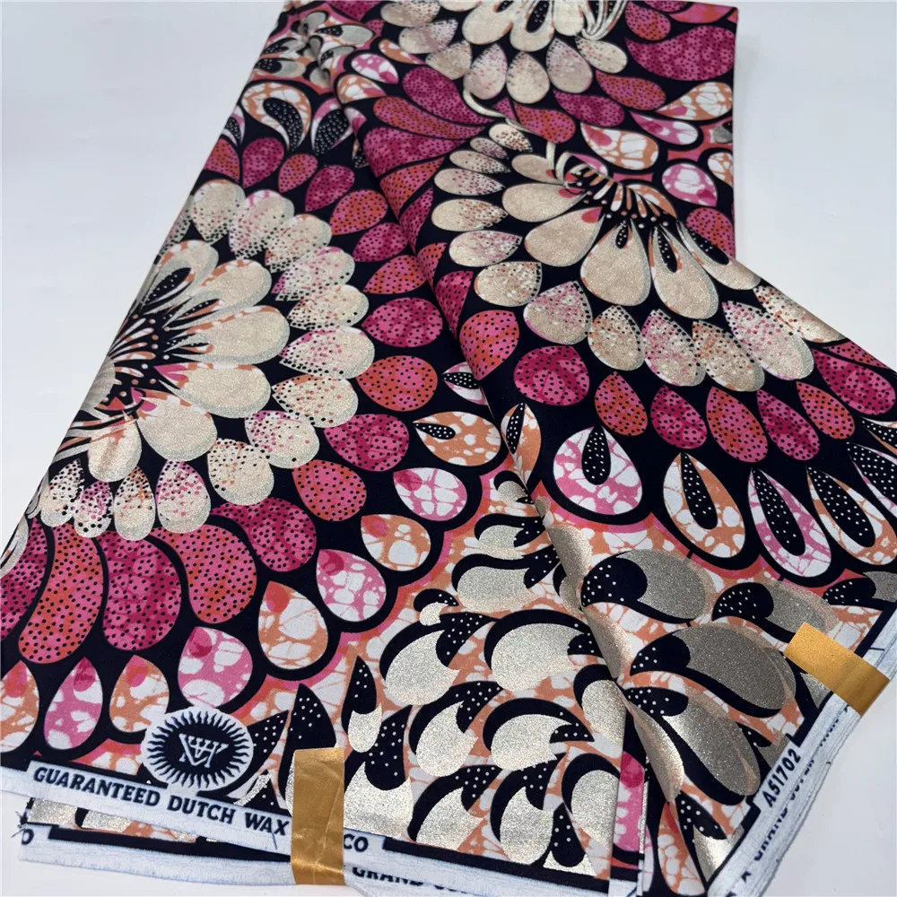Nieuwe 100% Katoen Afrikaanse Gouden Wax Stof Wax Grand Hoge Kwaliteit Stof Ankara Print Stof Voor DIY Maken Naaien Kleding 15A86
