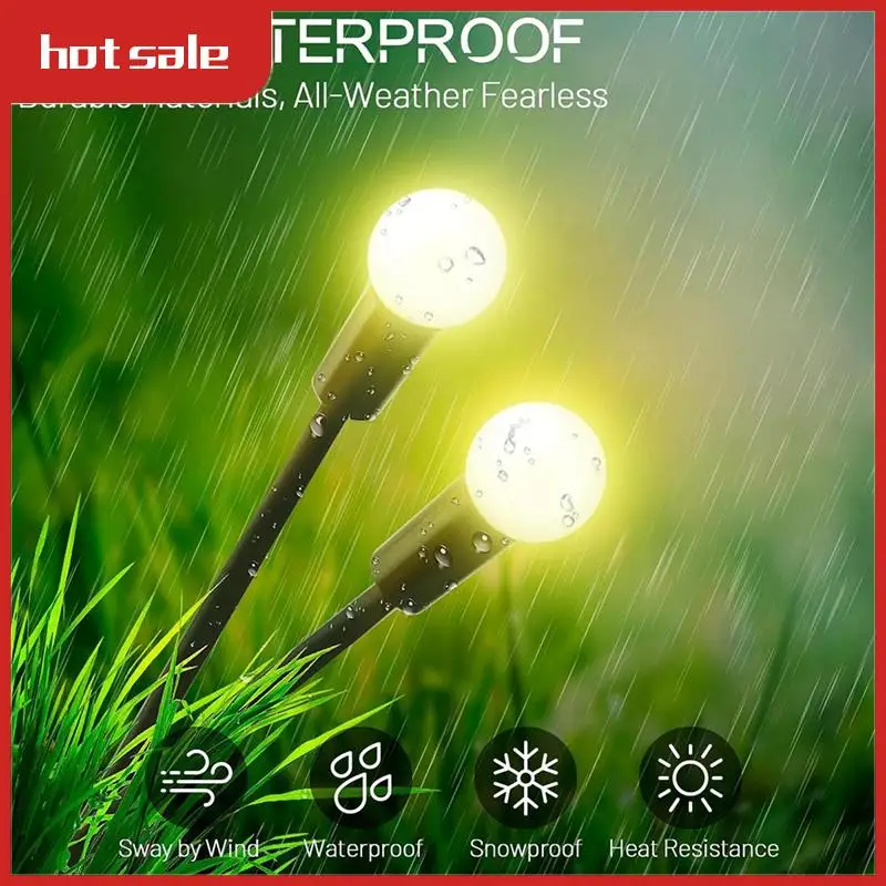 

6 Pack Solar Garden Lights 8 LED Solar Lights Outdoor Waterproof, Sway By Wind For Yard Patio