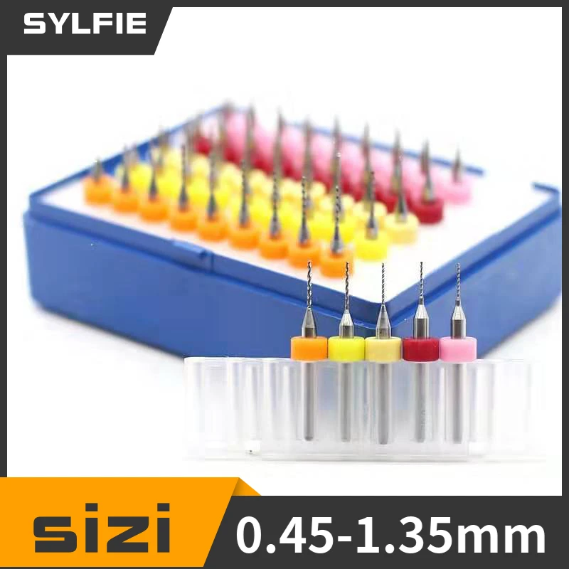 Imagem -06 - Mini Cnc Drilling Bit Grupo Carbide Pcb Drill Bits Placa de Circuito de Impressão Importação 0.1 Mm3.0 mm 10 Pcs