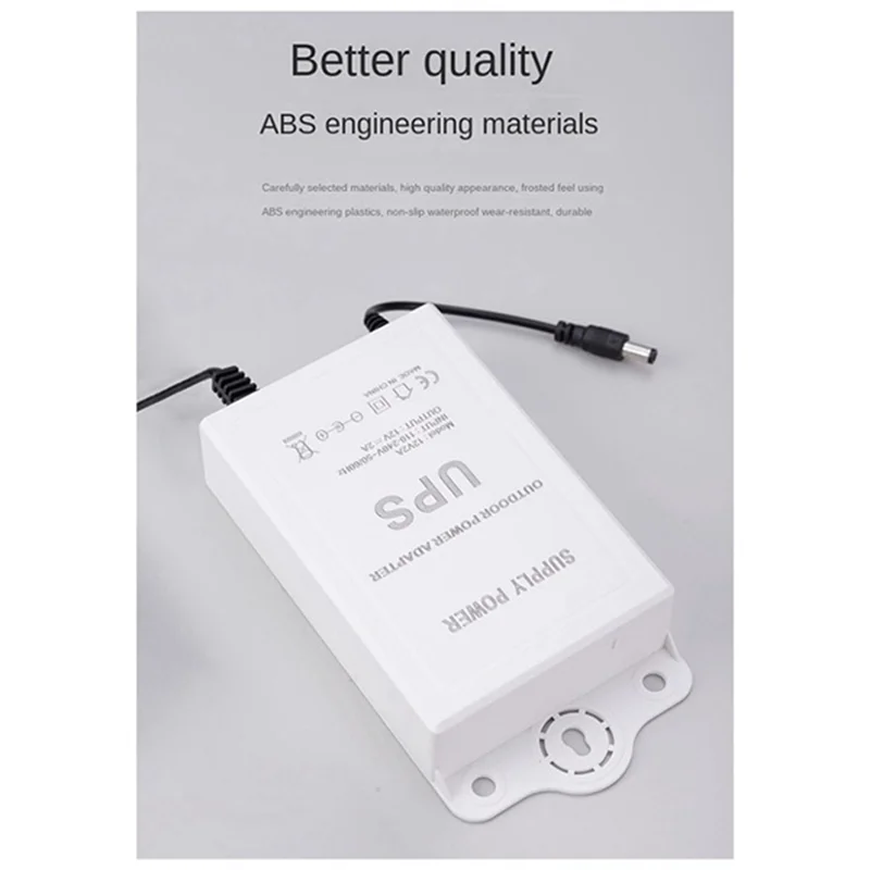 12V-2A 무정전 전원 공급 장치 Orwifi, 모뎀, 라우터, 보안 카메라 미니 UPS 배터리 백업 보호기 EU 플러그