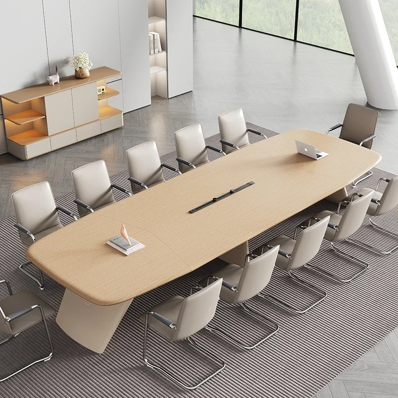 

High-end conference table simple modern large conference and chair combination long negotiation table