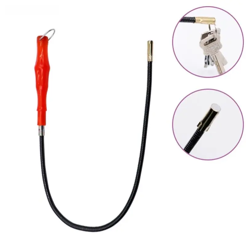Forte strumento di raccolta magnetico Magnete flessibile Impugnatura a molla Grabber Utensili manuali per raccogliere dadi Bullone Asta di raccolta regolabile