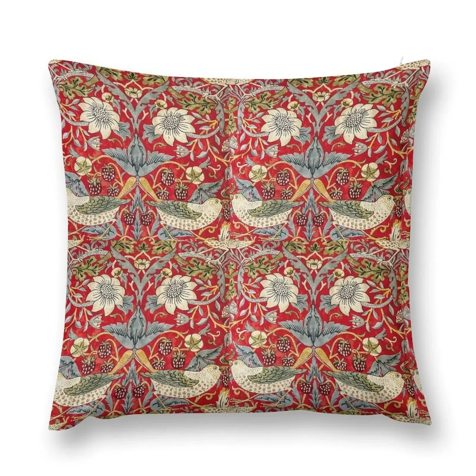 

Strawberry Thief Throw Pillow Cushion Cover For Sofa Christmas Pillowcase Anime pillow