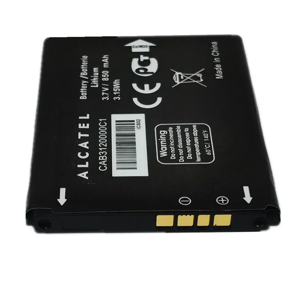 Original 850mAh ALCATEL CAB3120000C1 CAB23A0000C1 Battery For Alcatel One Touch 768 OT 710 880 880A 888A BeeLine Dua Battery