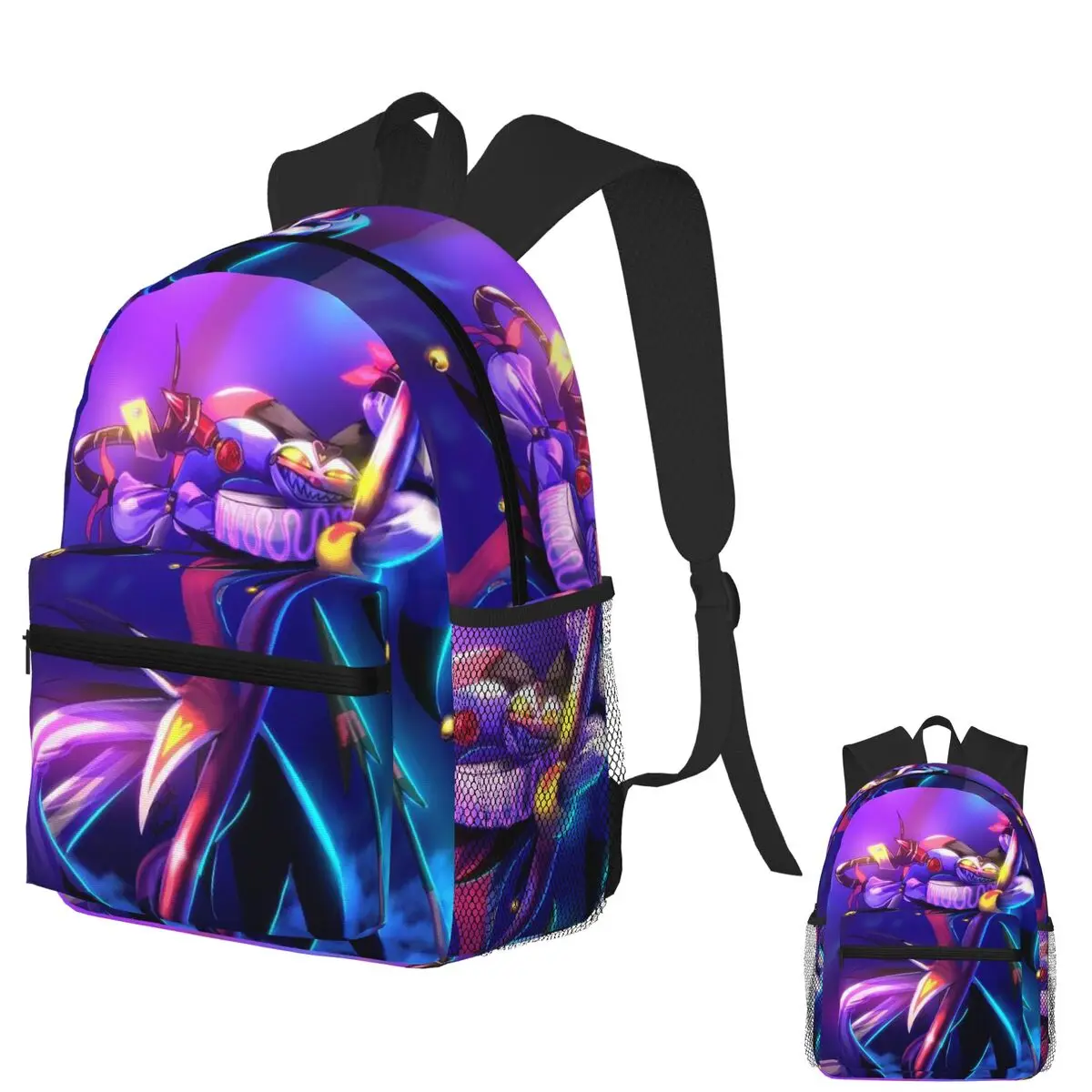 

Аниме Helluva Boss Fizzarolli, студенческий рюкзак, школьная сумка, походный дорожный рюкзак для мальчиков и девочек, модная сумка для книг, сумки на плечо