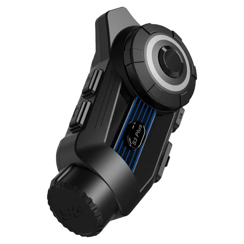 【NEW】S3 Plus Motorcycle Helmet Bluetooth Intercom Headset 2K Video Recorder DVR Dash Cam Supports 6 People