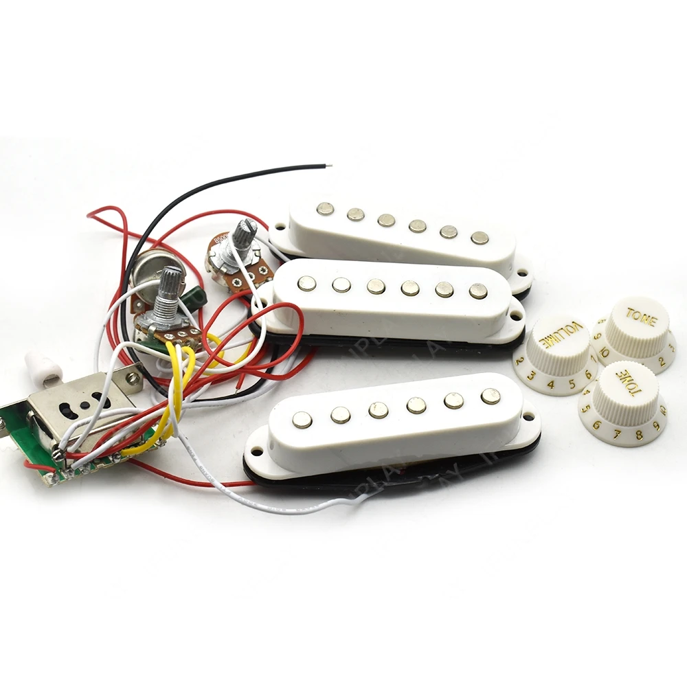 SSS/SSH/HSH/HH الغيتار الكهربائي لاقط الأسلاك تسخير سلكية مسبقا لاقط عدة 3/5 طريقة التبديل لهجة حجم المقبض ل ST الغيتار الكهربائي #2