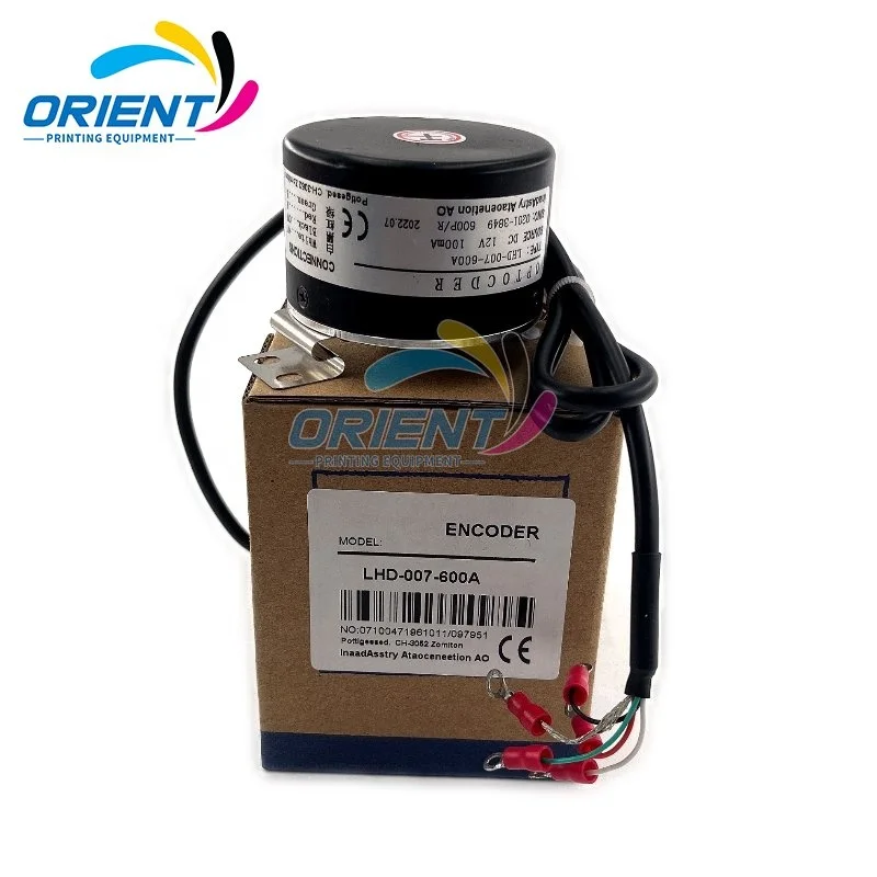 Encoder rotativo DC12V 600 P/R 5GN-4300-00I LHD-007-600A di qualità eccellente per macchina da stampa di pezzi di ricambio Komori