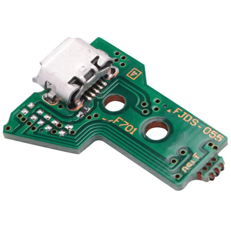 Scheda porta di ricarica USB AS95-5X per controller PS4 JDS-055 con cavo flessibile a 12 pin