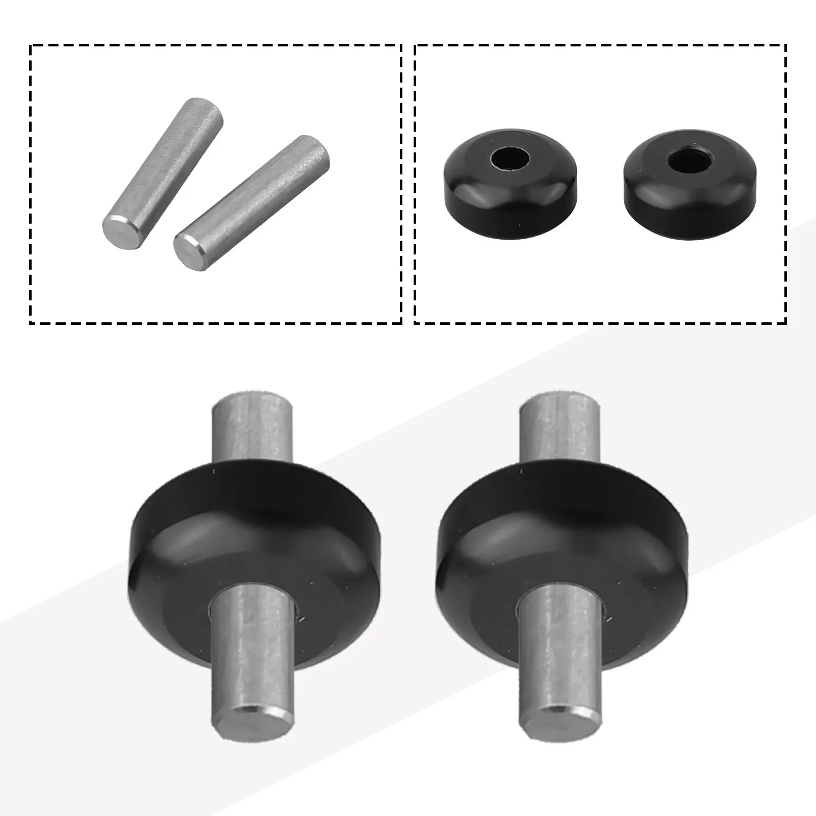 2pcs Handheld Vacuum Cleaner Accessories Front And Rear Wheel Assemblies For H12 Cleaning Tools Cepillo Limpieza Hogar