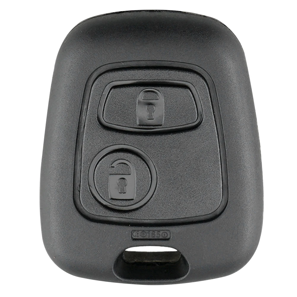 Practical Car Key Fob Shell Replaceable ABS Remote Key Case Anti-collision Car Key Button Pad Wear-resistant for Peugeot 206