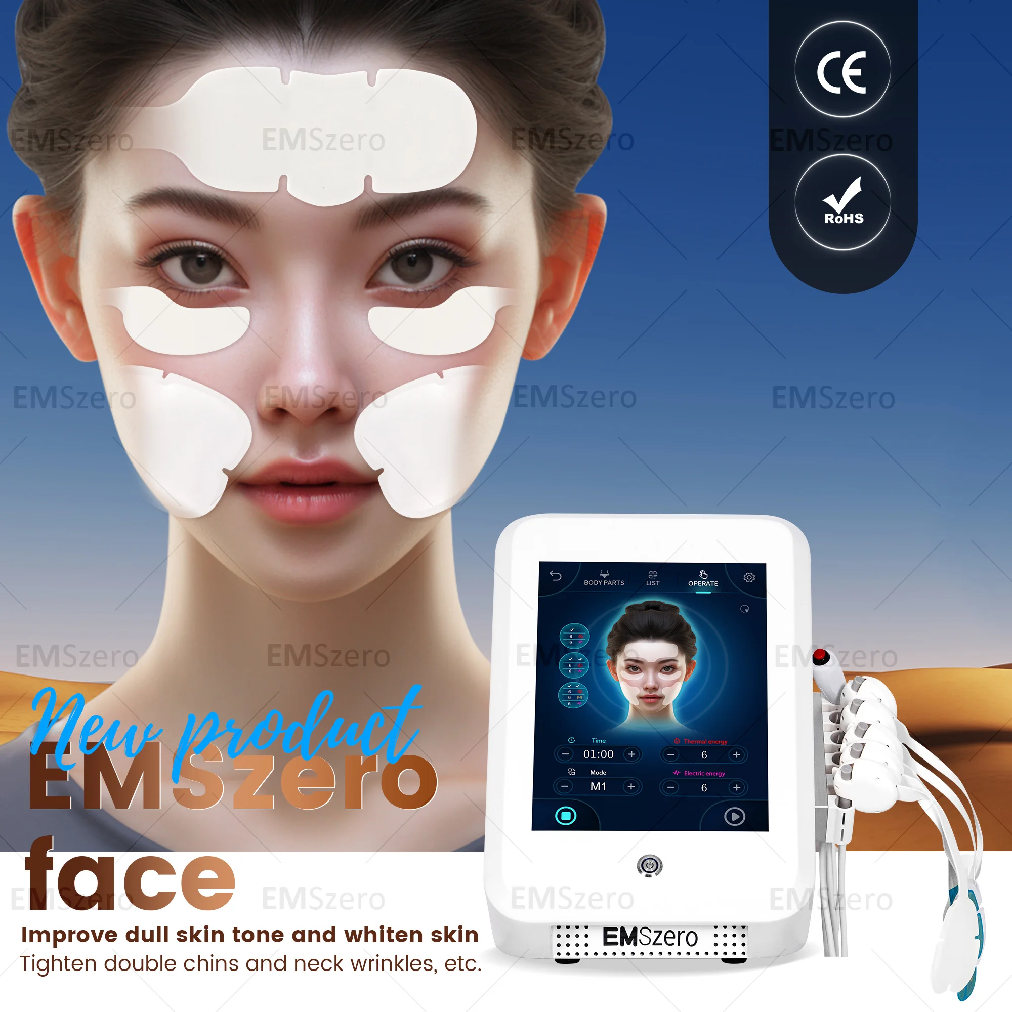 

Professional Ems Rf Muscle Facial Lift Wrinkle Removal Machine for Tightening Facial Skin