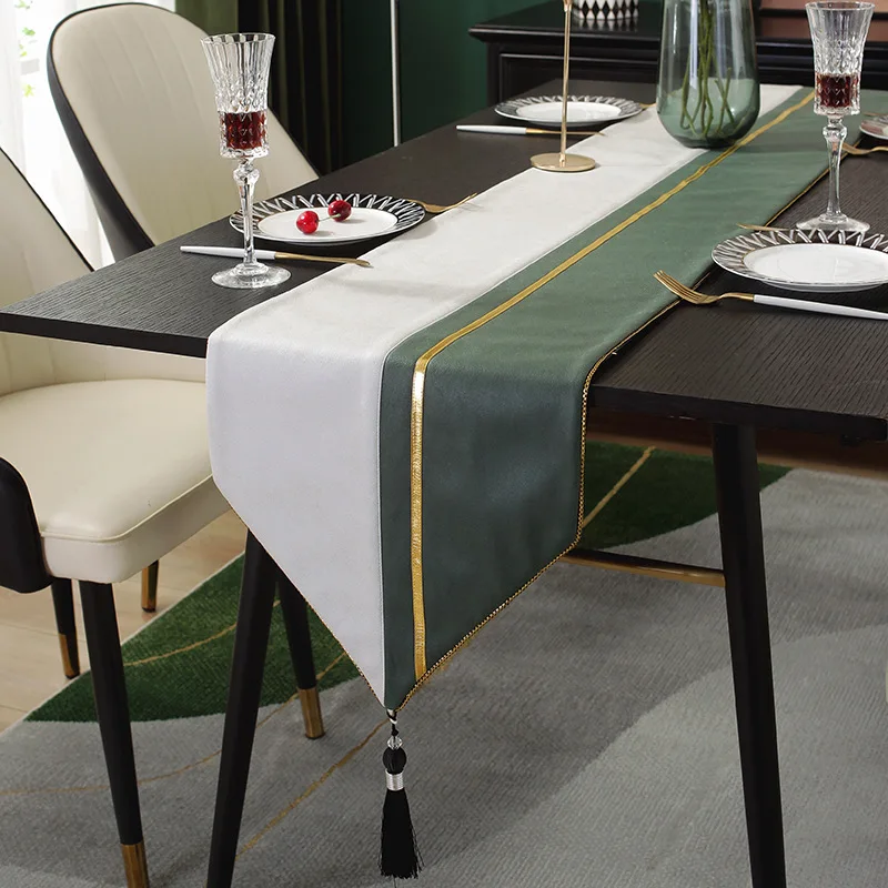 luxuryTable Runners Modern Satin Table Runner Track On The Table Nordic Table  Elegant Table Runner For Wedding Decoratio