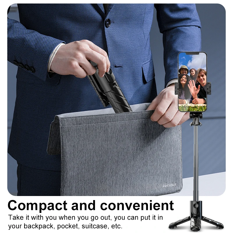 Selfie Stick And Tripod Wireless Remote Expandable Tripod Portable Detachable Remote Control BT Remote Compatible With IPhone