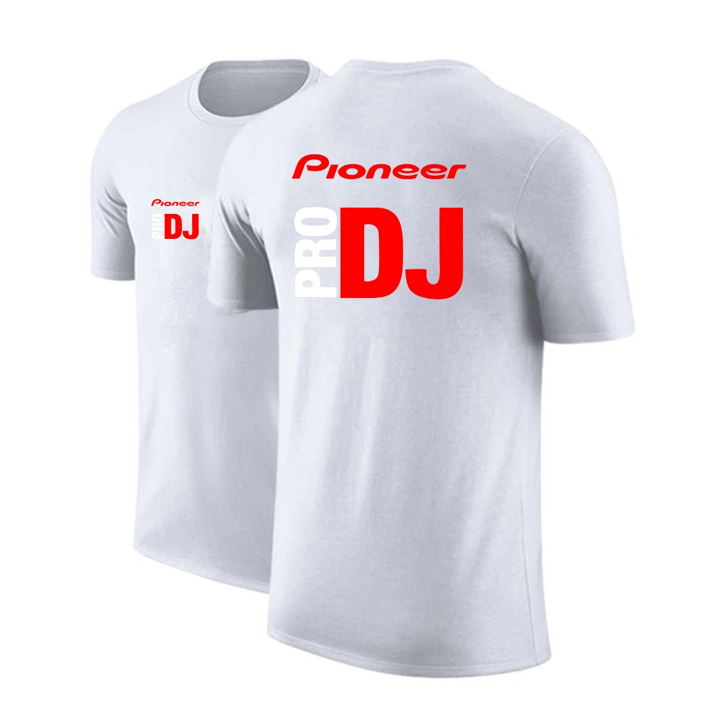 2025 Summer Man's New DJ Pioneer PRO Printing Round Neck Breathable Casual Top Thin Cotton Ordinary Short sleeved T-shirt