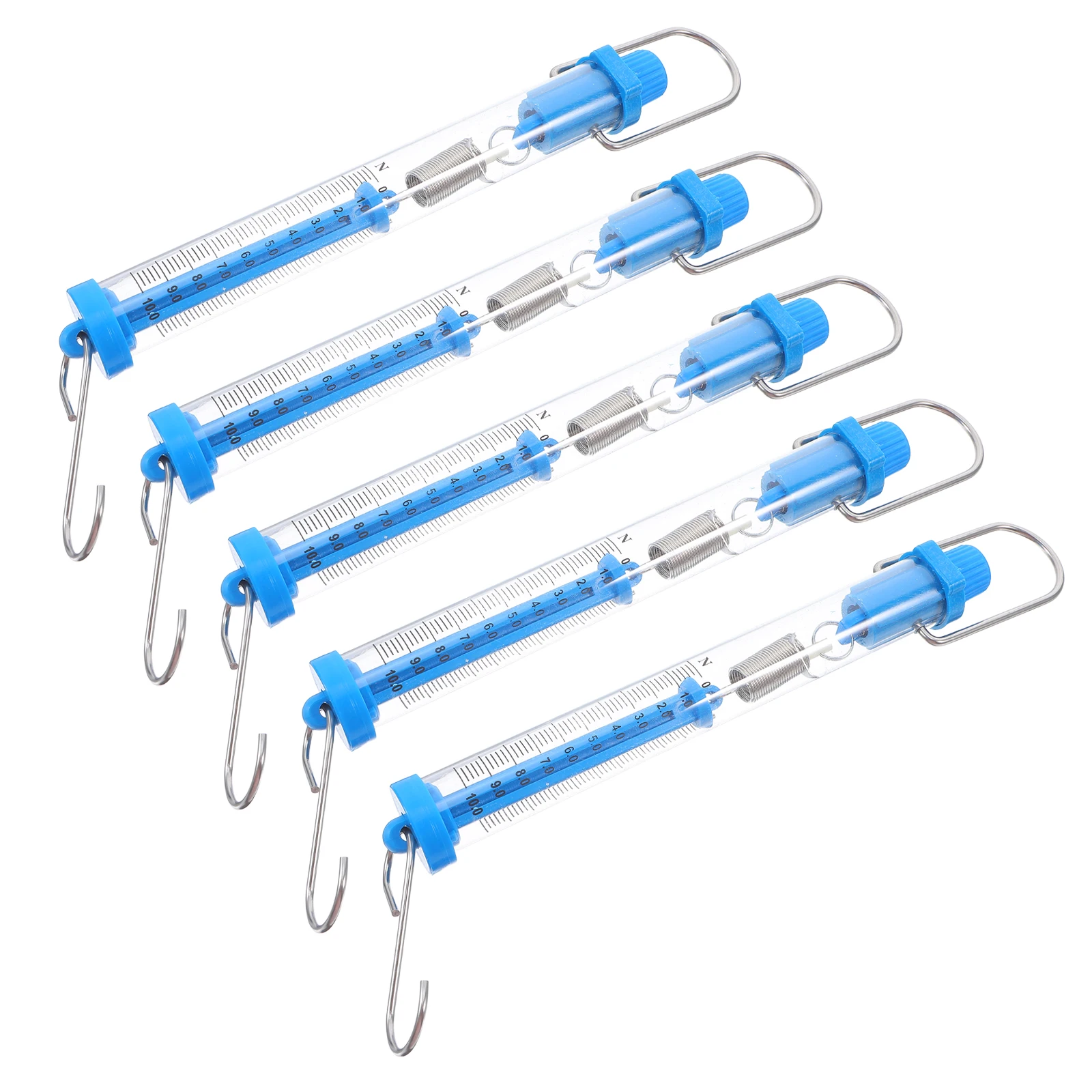 

5Pcs Transparent Plastic Spring Scale Accurate Force Measurement DIY Science Projects Classroom Educational Tool for Young