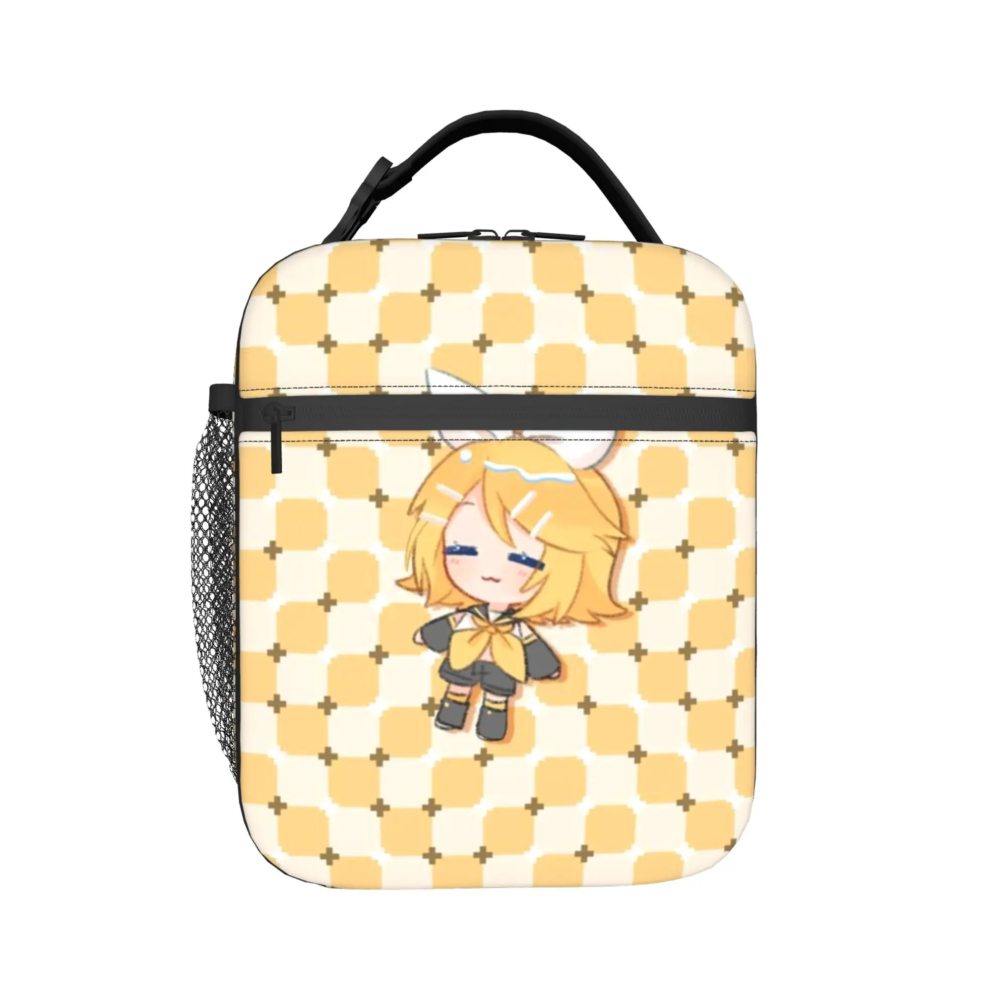 

Kagamine Rin Len Merch Insulated Lunch Bag For School Food Storage Bag Portable Thermal Cooler Lunch Boxes