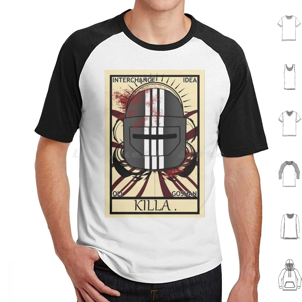 Escape From Tarkov-Bloody Killa Tarot T Shirt 6Xl Cotton Cool Tee Escape From Tarkov Eft Scav Killa Scav Pmc Video Game Tarot