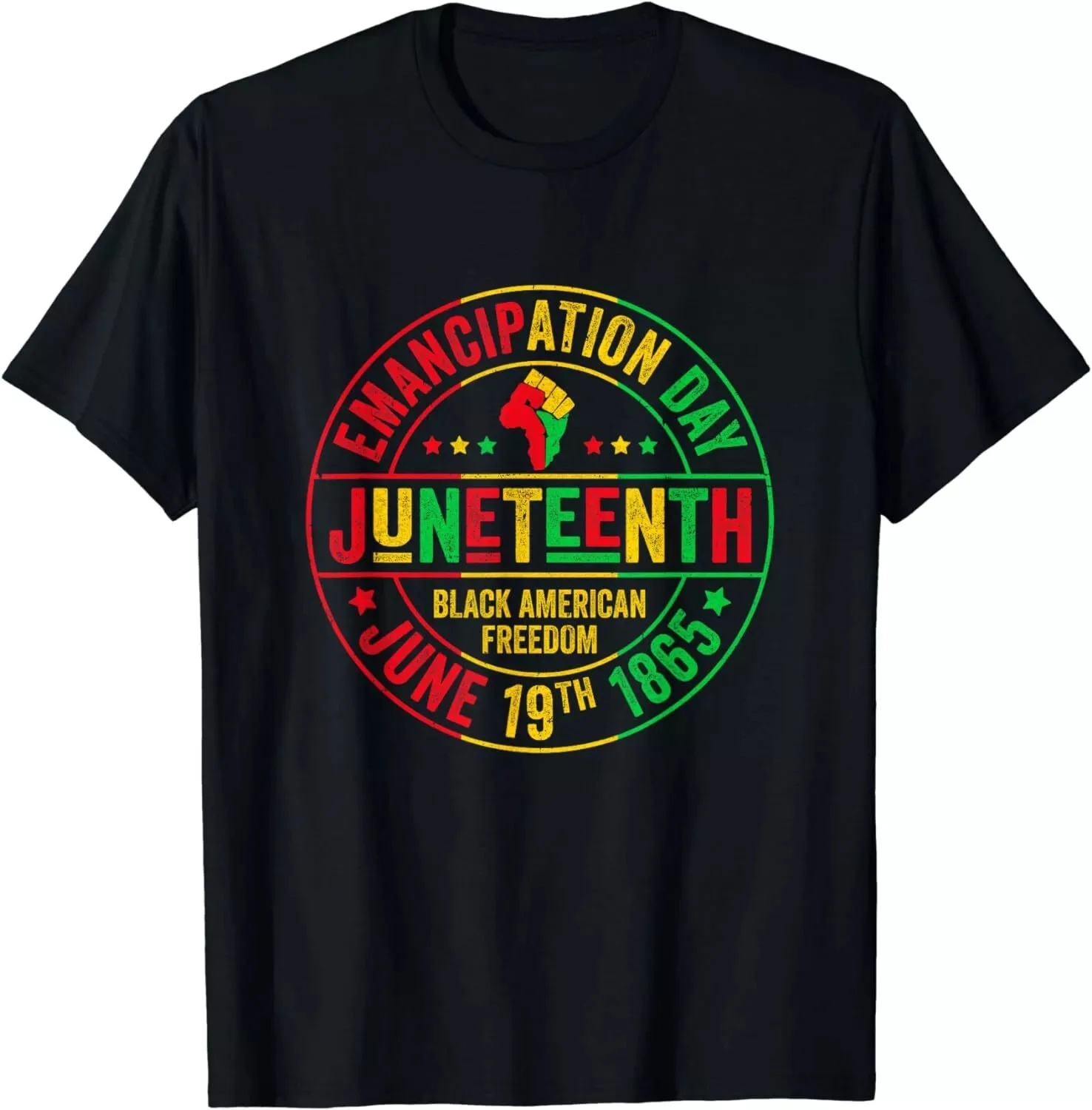 

Men Women T-Shirt: Juneteenth Celebrate-Freedom 1865-African-American