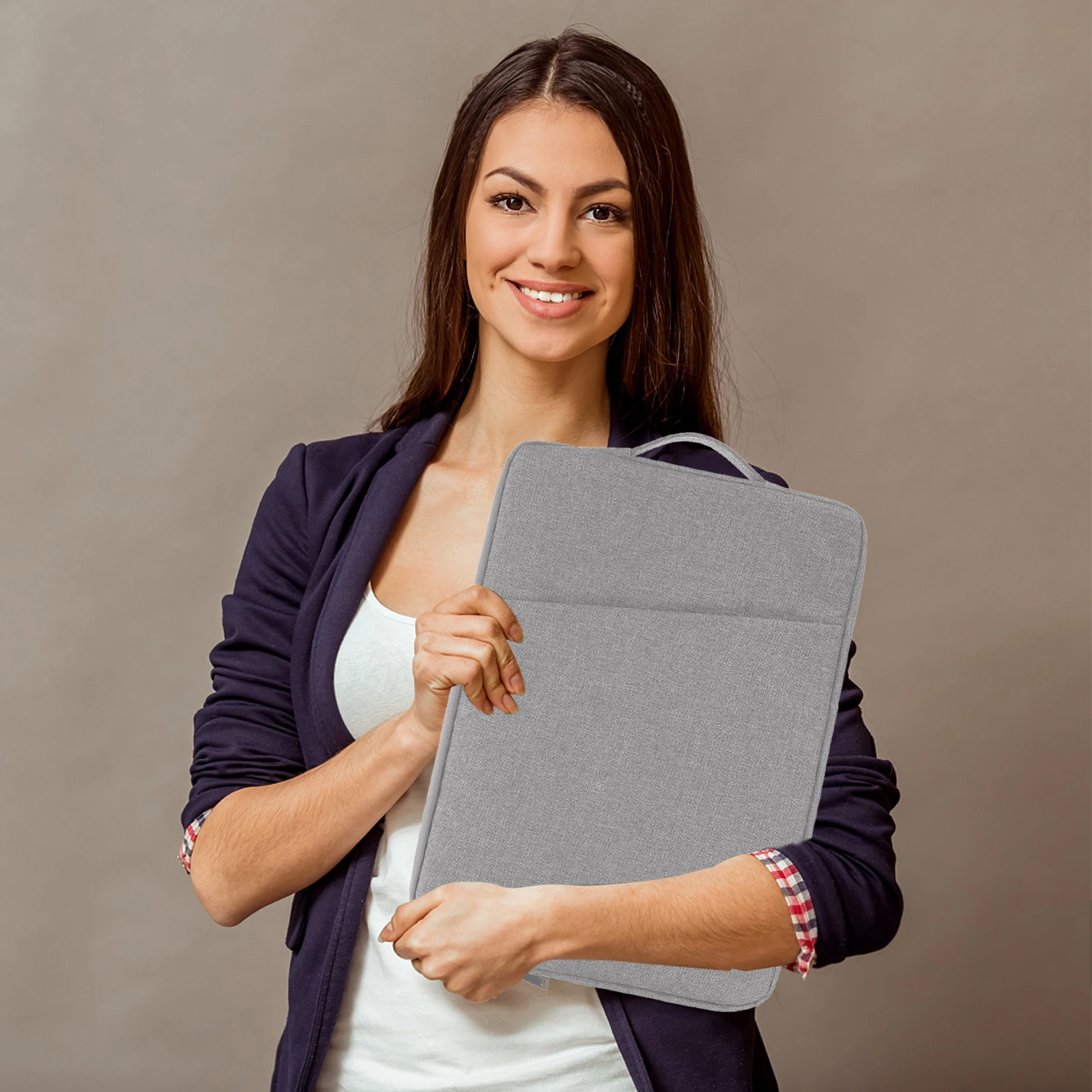 

Laptop Bag Durable Polyester Material Laptop Sleeve Tablet Bag Portable Outdoor Travel Holder Case ToteBracket
