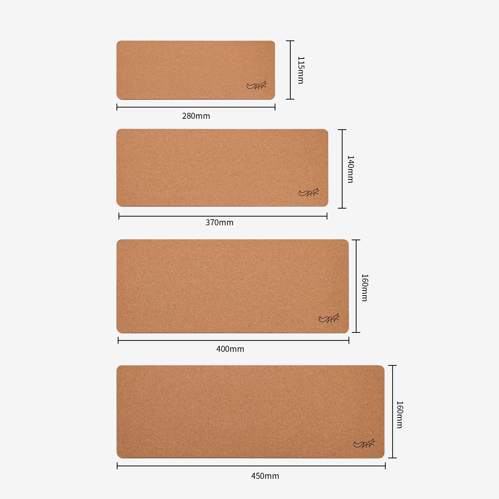Chosfox Cork Keyboard Pad Custom Thicken Silent Shock Absorption Keyboard Cork Desk Pad Gaming Mechanical Keyboard Accessories