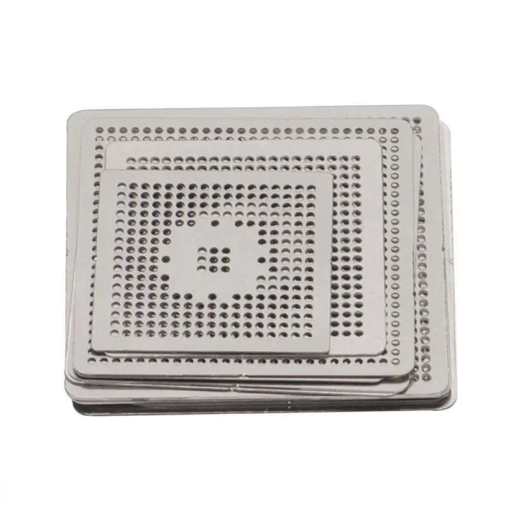 Direct Heating Stencil Kit BGA Reballing Template For CPU DDR RAM Repair Tool For iPhone Qualcomm FOP Chip Soldering Tools