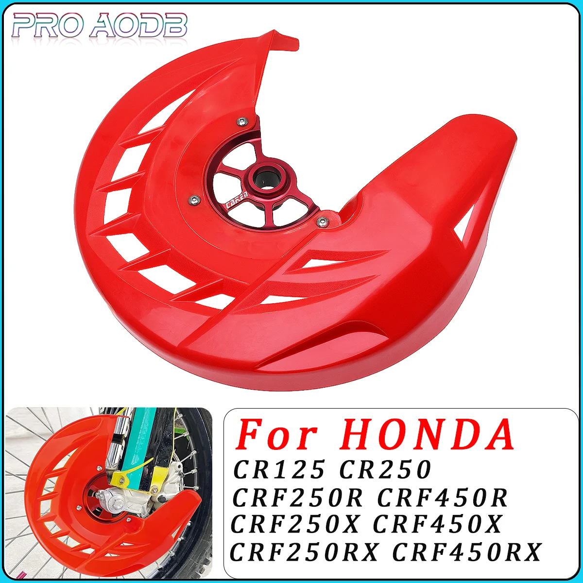 

For Honda Cover Guard CR125R CR250R CRF250R CRF450R CRF250RX CRF450RX CRF250 450 X R Motorcycle Front Brake Disc Rotor Protector