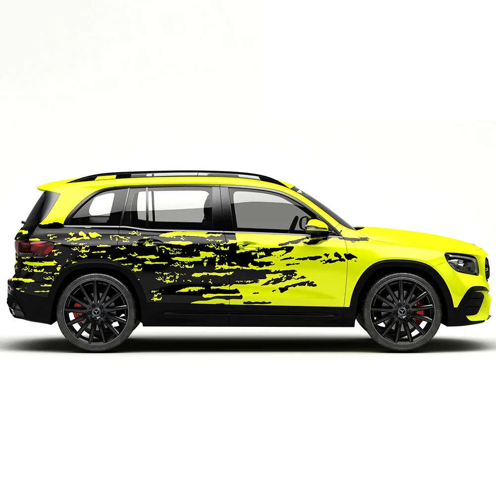 Wholesale Factory Satin Metallic Chrome  Vinyl Vehicle Wrapping Vinyl Car Wrap Yellow Matte Vinyl Roll For Car Stickers