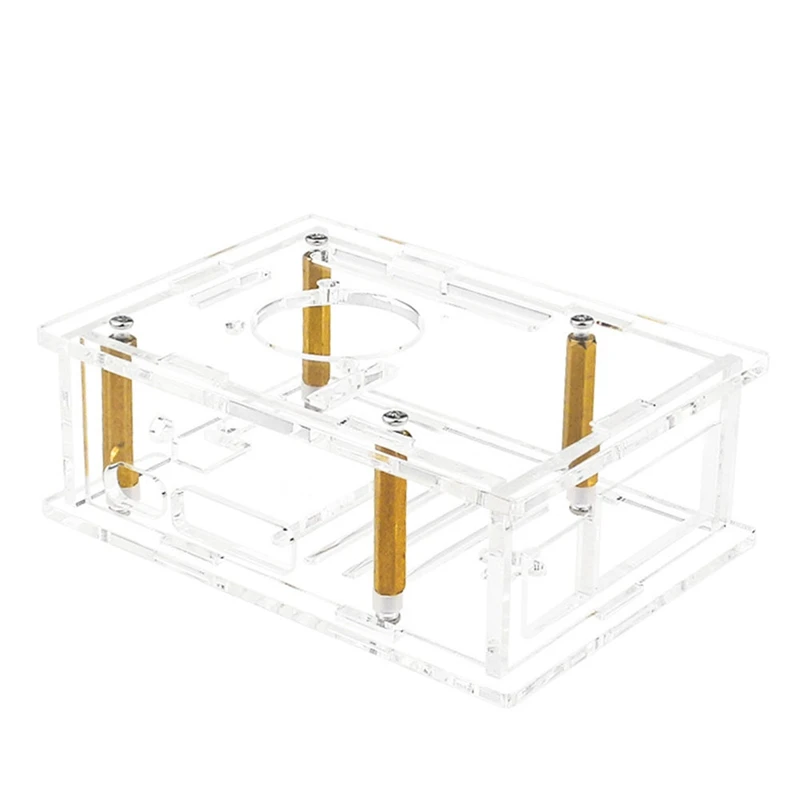 Imagem -02 - Acrílico e Dissipador de Calor com Ventilador Casca Transparente Peças Protetoras para Raspberry pi Case