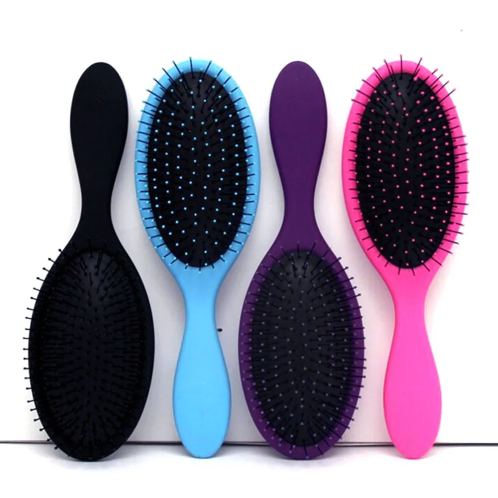 

Salon New Detangling Kids Gentle Women Men Hair Brush Wet & Dry Bristles Handle Detangling Comb Hair Brush