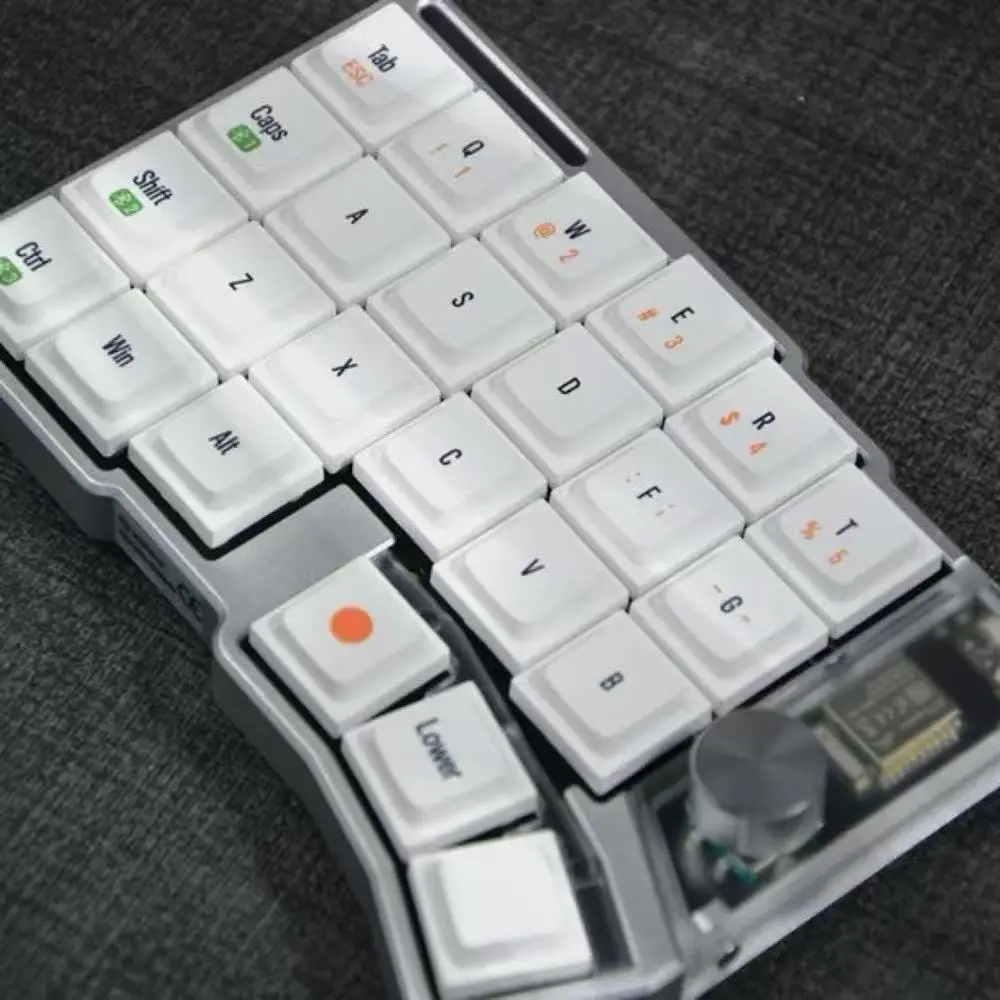 Cornix Inline Split Custom Keyboard Wireless Dual Mode Hot Swappable Split Kit Anodized Aluminum for Office Gaming Gift