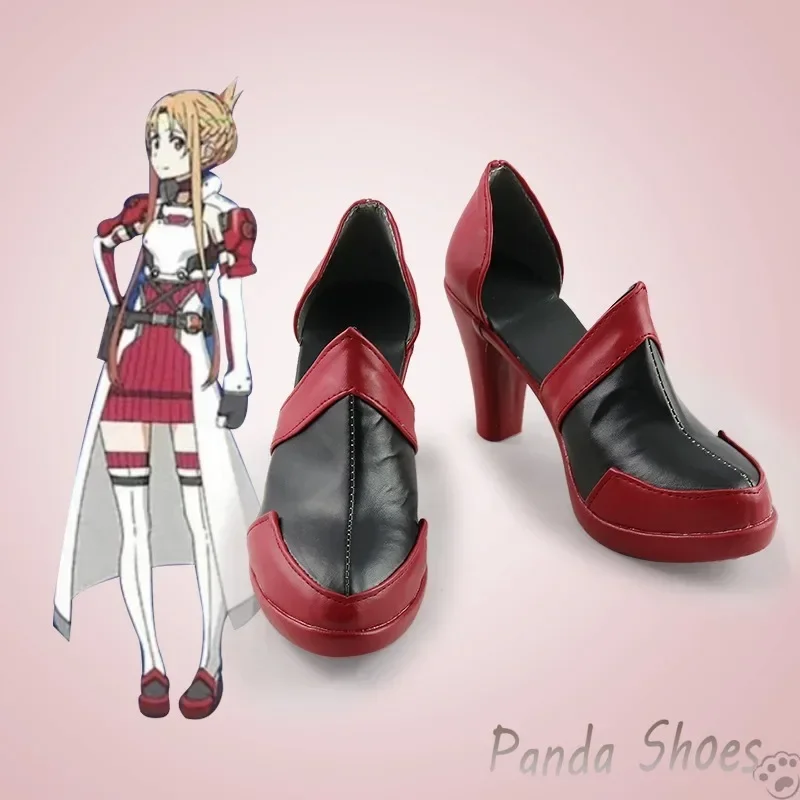 Asuna Sword Art Online Cosplay Shoes Anime SAO Long Cos Boots Comic Yuuki Asuna Titania Cosplay Costume Prop Shoes for Halloween