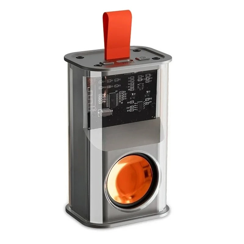 Transparent mecha wind bluetooth speaker mini small stereo outdoor