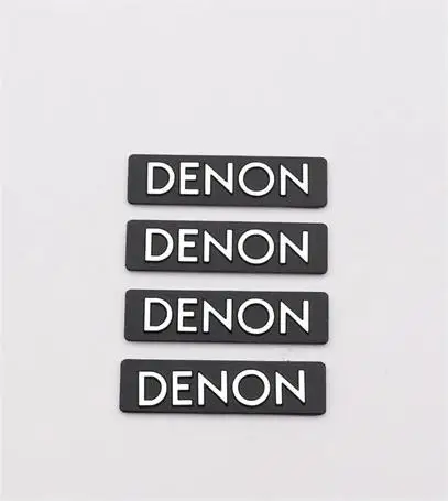 4X 3D metal DENON Aluminum Car steering wheel emblem sticker audio Speaker car stickers car styling badge logo decoration