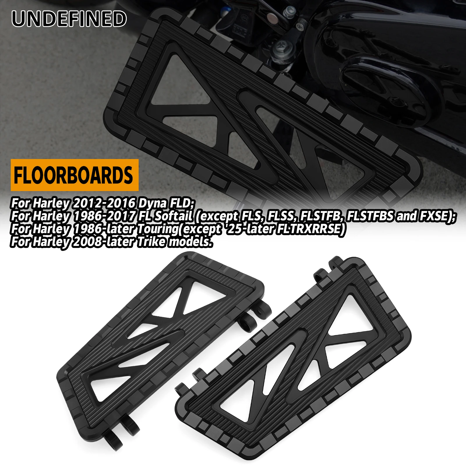 Floorboard Rider Footpegs For Harley Dyna 2012-2016 Softail 1986-2017 Touring 1986-Up Trike 2008-Up Aluminum Foot Rest
