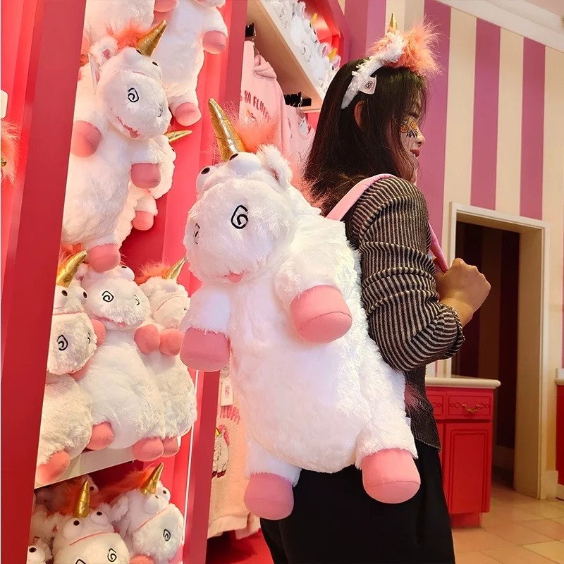 Universal Studios' Original Unicorn Plush Doll, a Soft Cushion/Pillow Backpack, Ideal as a Birthday Gift and Souvenir for Girls