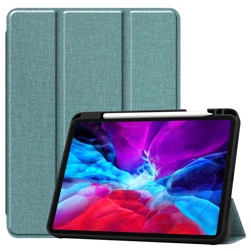 Cover For ipad pro 12.9 2020 Tablet pattern Pencil Holder Case For iPad Pro 12.9 4th gen Case with Auto sleep/Wake up 12.9''Case