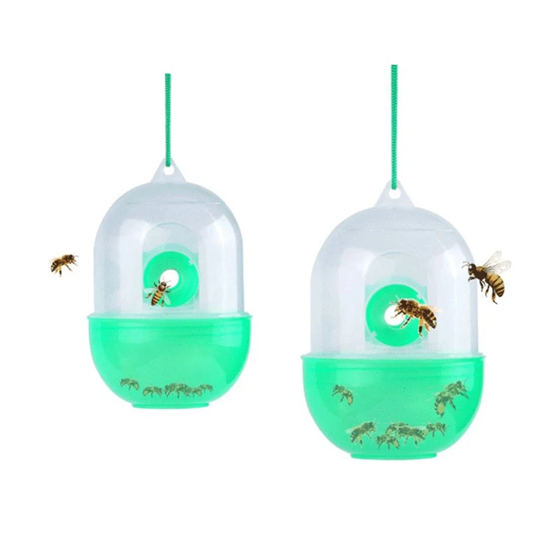 Reusable Outdoor Pest Control Wasp Hanging Fly Trap Catcher Beekeeping Catcher Cage