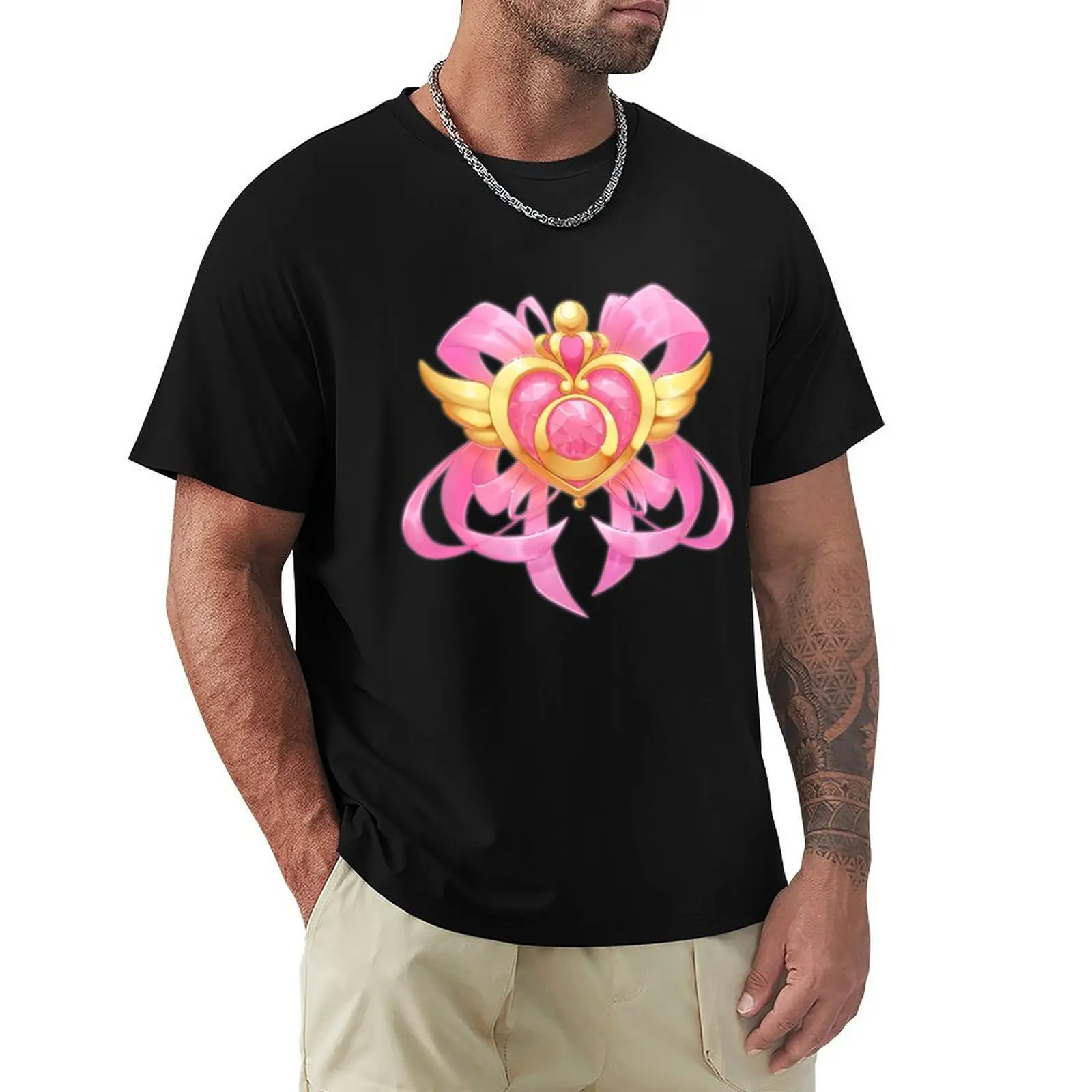 

Crisis Moon Compact Ultimate T-Shirt Everyday Wear Basic Short Sleeve Top