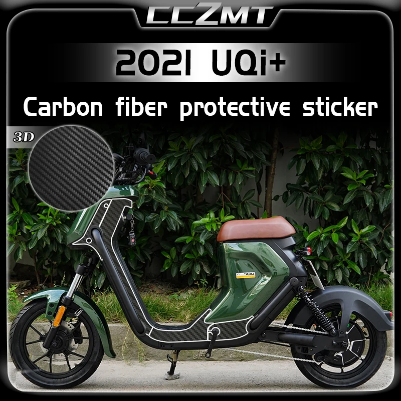 

For NIU UQi UQi+ 2021 stickers 3D carbon fiber protective stickers scratch resistant modified accessories