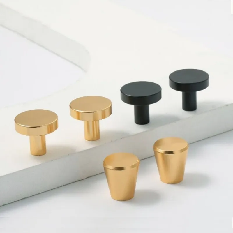 Small Furniture Handles Aluminium Knob  Wardrobe Drawer Pulls Cabinet Bedroom Decoration Handles